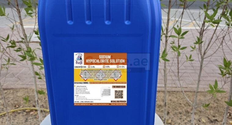 Sodium Hypochlorite Solution – Textile Grade Chemical Supplier in Umm Al Quwain – Ras al Khaimah – Fujairah