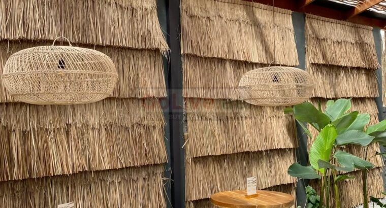 Natural thatch ceiling panels in UAE ( Natural thatch ceiling panels in Al Ras Dubai )