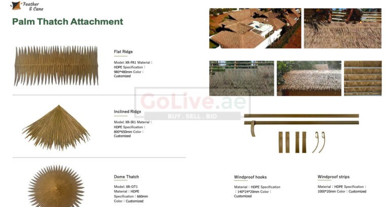 Natural thatch ceiling panels in UAE ( Natural thatch ceiling panels in Al Manara Dubai )