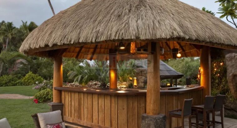 Natural thatch ceiling panels in UAE ( Natural thatch ceiling panels in Dubai Marina )
