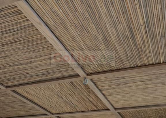 Natural thatch ceiling panels in UAE ( Natural thatch ceiling panels in Al Jaddaf Dubai )