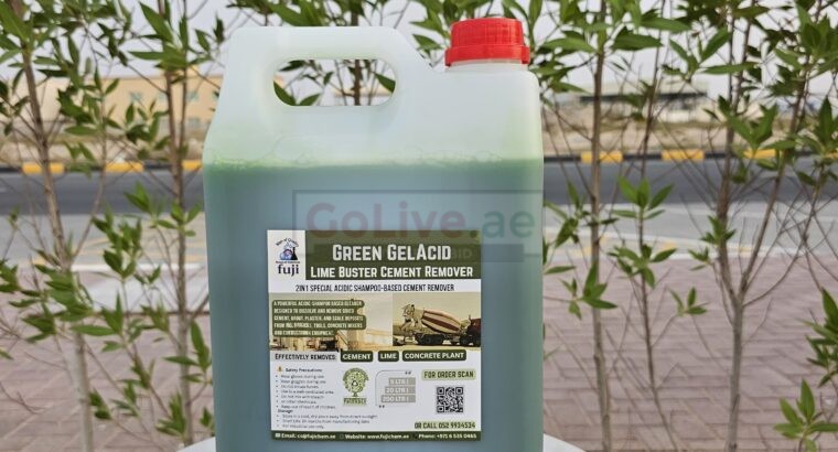 Non-Corrosive Cement Remover – Fast Action – ( Fuji Green GelAcid Cement Remover )