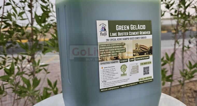 Safe Cement Remover for Ready Mix Equipment – ( Fuji Green GelAcid Cement Remover )