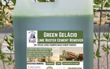 Acid Shampoo Technology – 2-in-1 Cement Remover – ( Fuji Green GelAcid Cement Remover )