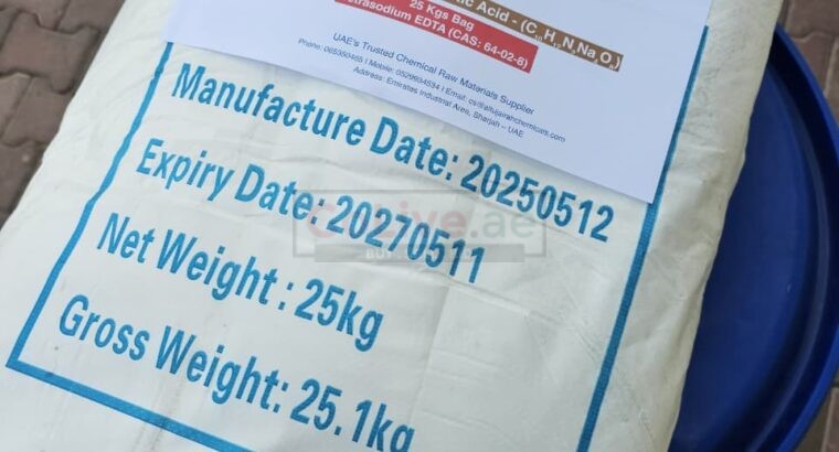 EDTA Na₄ Tetrasodium – Bulk Orders Available UAE