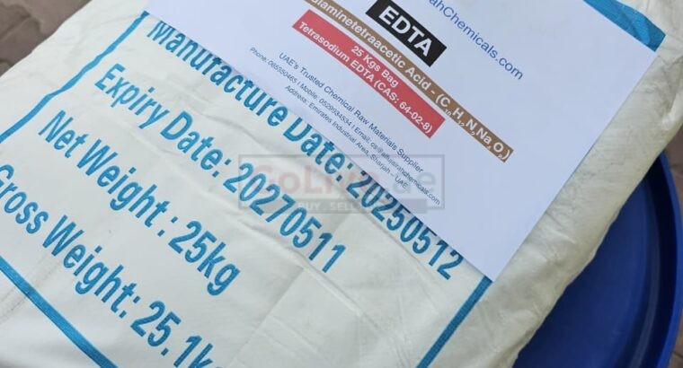 Industrial EDTA Na₄ – Bulk Packaging Available GCC