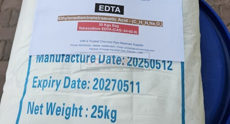 EDTA Na₄ Tetrasodium – Bulk Orders Available UAE
