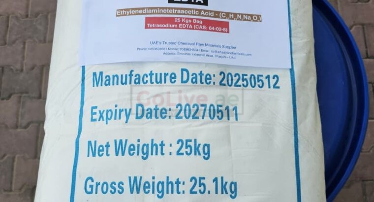 EDTA Na₄ for Bleaching, Dyeing and Textile Finishing UAE
