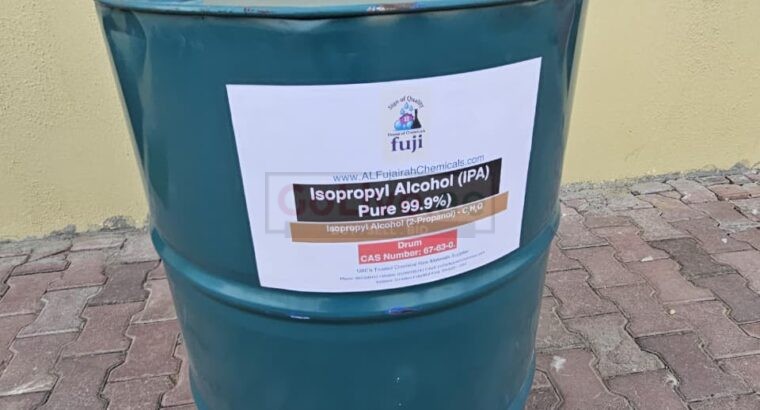 Trusted Isopropyl Alcohol 99.9% Supplier in UAE