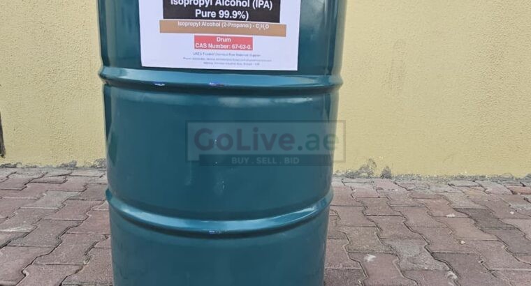 Industrial-Grade Isopropyl Alcohol 99.9% Pure UAE