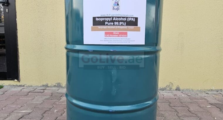 Isopropyl Alcohol 99.9% Pure (IPA Pure) Supplier UAE – Industrial Solvent