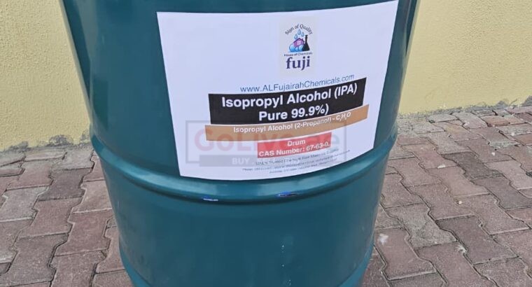 Trusted Isopropyl Alcohol 99.9% Supplier in UAE