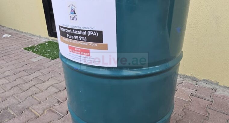 Trusted Isopropyl Alcohol 99.9% Supplier in UAE