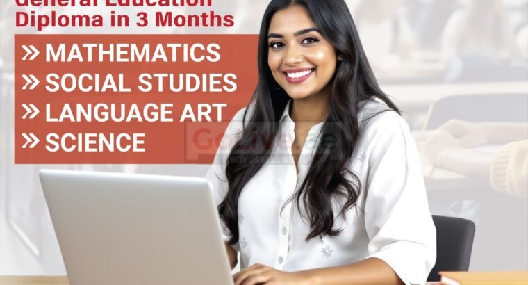Start Your Future with a GED Course Today! Call +971 56 872 3609