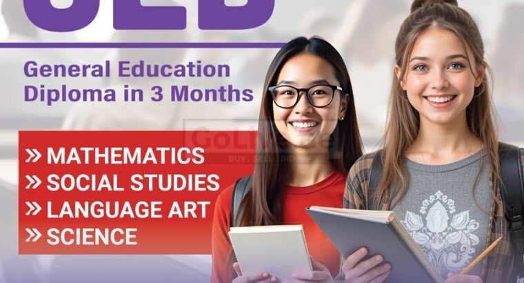 GED & High School Diploma Courses! Call +971 56 872 3609