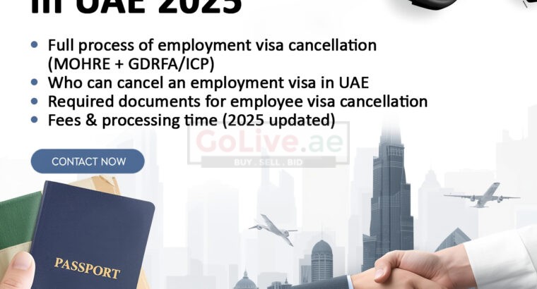 Employment Visa Cancellation in UAE 2025