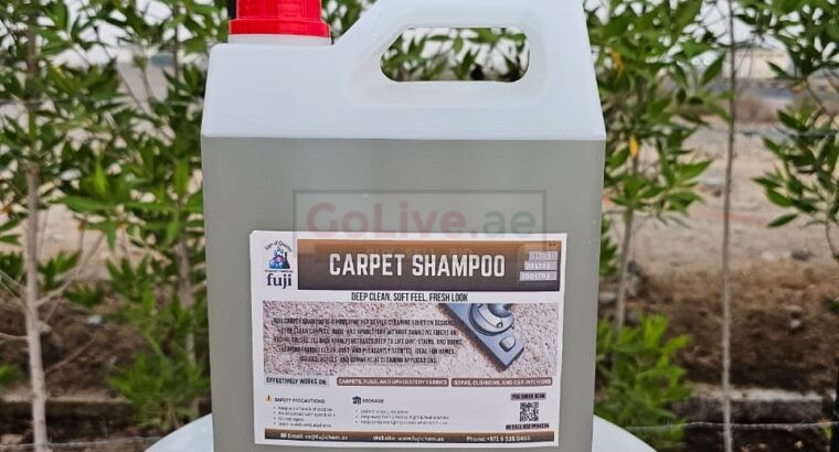 FUJI CARPET SHAMPOO – DEEP CLEANING and FABRIC PROTECTION FOR SOFT, FRESH CARPETS