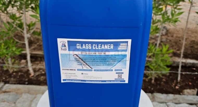 Crystal Clear Finish with Fuji Premium Glass Cleaner Spray