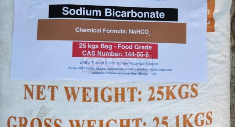 Sodium Bicarbonate Bulk Supplier UAE | 25Kg and 50Kg Bags Available