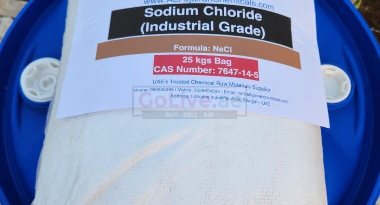 Sodium Chloride (Industrial Grade) – High Purity Industrial Salt Supplier