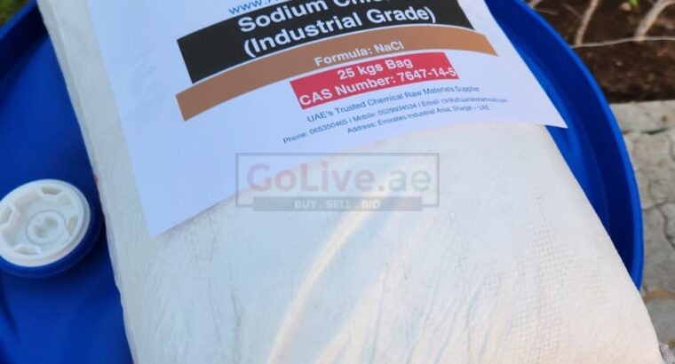 Sodium Chloride (Industrial Grade) – High Purity Industrial Salt Supplier