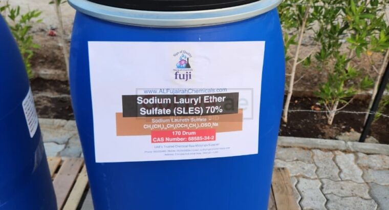 Sodium Lauryl Ether Sulfate (SLES) 70% Supplier in UAE