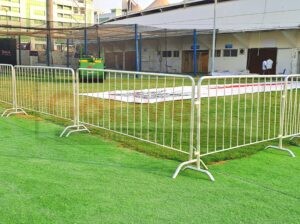 Galvanized Police Barriers / Temporary Pedestrian Barriers fence