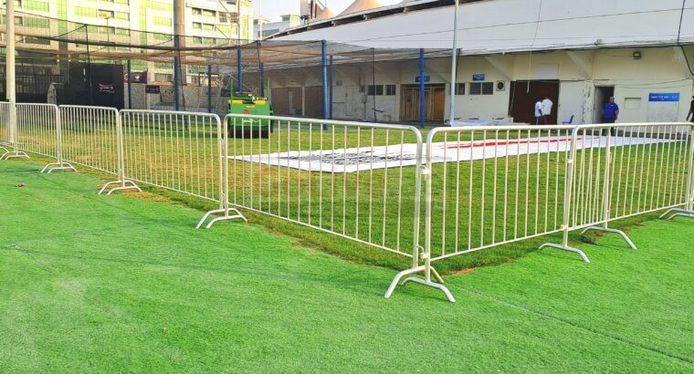 Galvanized Police Barriers / Temporary Pedestrian Barriers fence