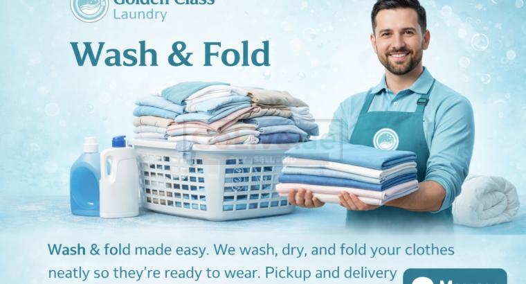Premium Wash and Fold Laundry – Yas Island | golden class laundry