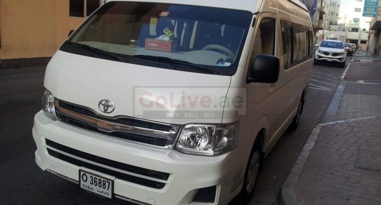 12,14,30 seated Toyota van available for rent