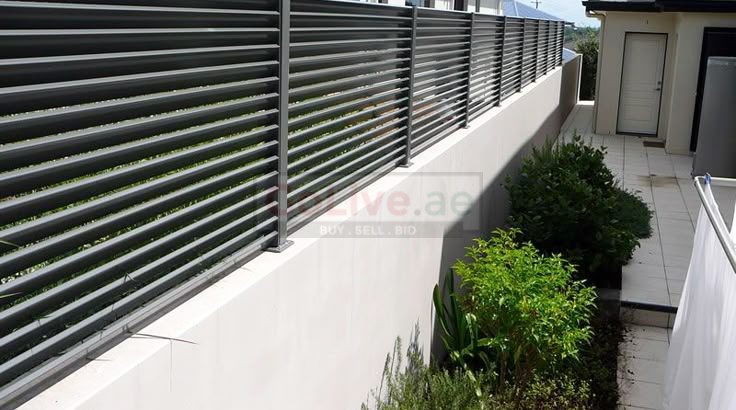Aluminum Privacy Fences | Slatted Fences | Louver Profile Fences in Abu Dhabi.