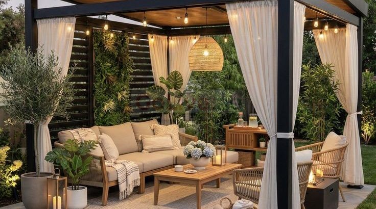 Motorized Retractable Shades Pergola | Car Parking Aluminum Pergola Uae.