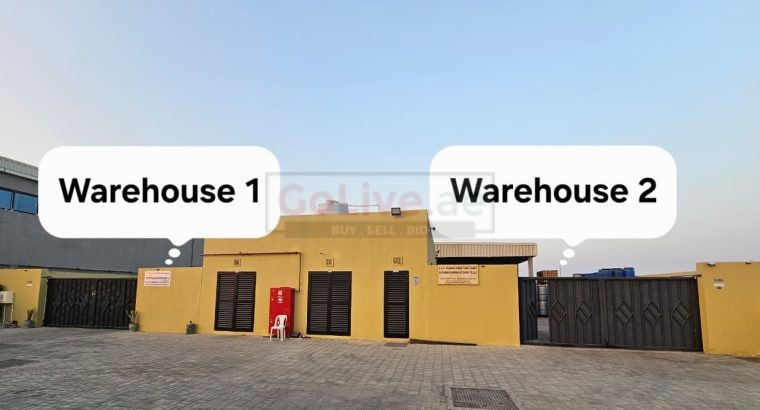 Prime MAIN ROAD Warehouse for Rent – Sajaa Industrial Oasis , Sharjah ( High Electric Power extendable upto 550 kwa )
