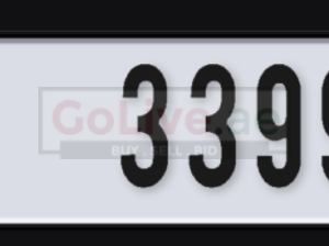 Dubai Code H 33994 Car plate number for sale