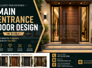 Main Entrance Door Design in Dubai | Pine Tree Lane