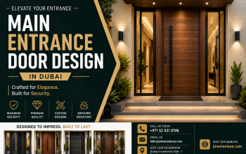 Main Entrance Door Design in Dubai | Pine Tree Lane