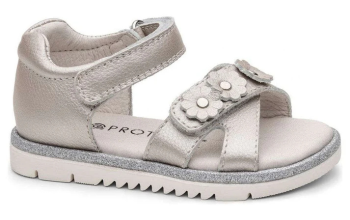 LAILA Silver Toddler Girl Arch Support Sandals for Stylish Comfort | Feelgoodshoes