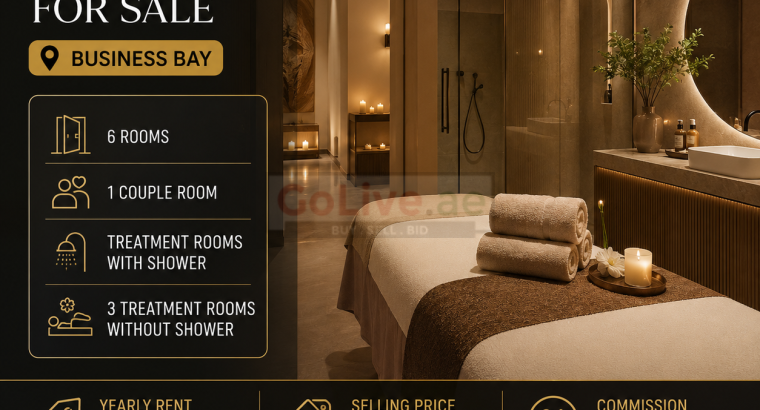 TURNKEY LUXURY SPA FOR SALE IN BUSINESS BAY