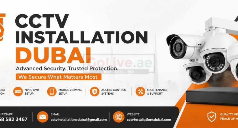 CCTV Installation Dubai – CCTV Camera Installation and Security Systems