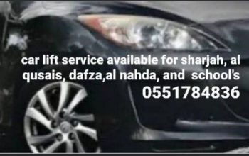 Car lift service available for sharjah and al qusais, dafza, al nahda and for school