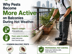 Why Pests Become More Active on Balconies During Hot Weather