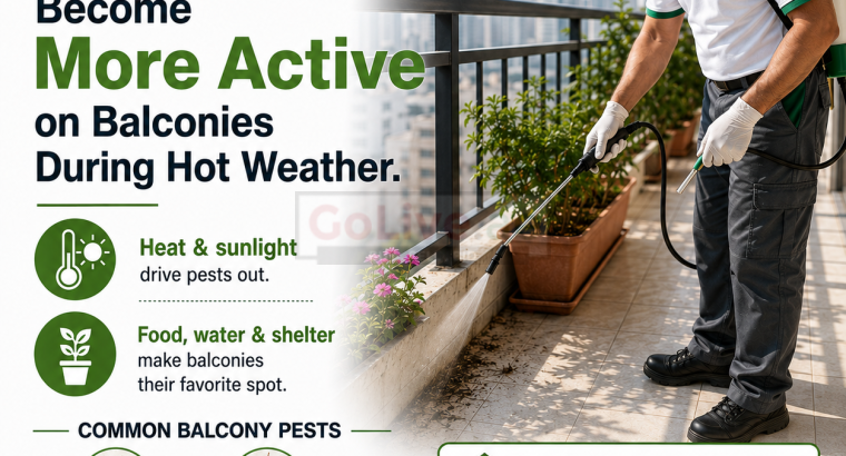Why Pests Become More Active on Balconies During Hot Weather