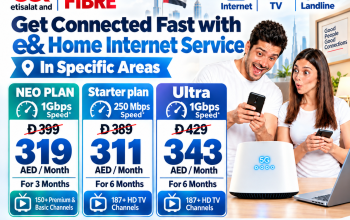 Etisalat home wifi internet 15% discount