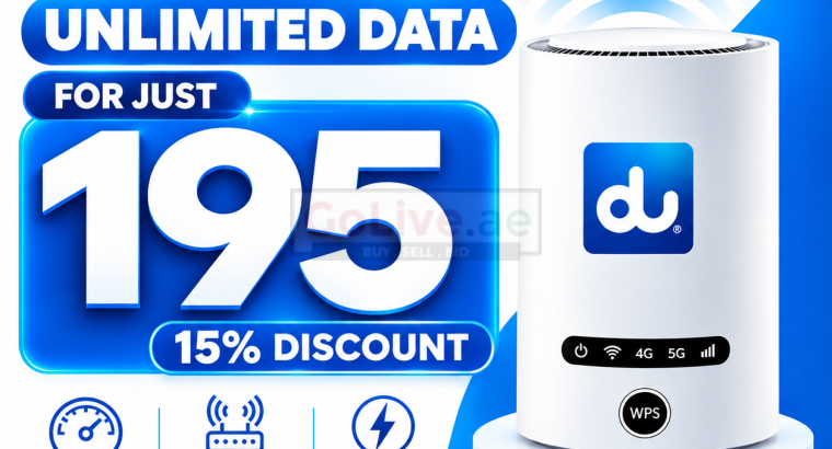 Du home wifi internet 15% discount