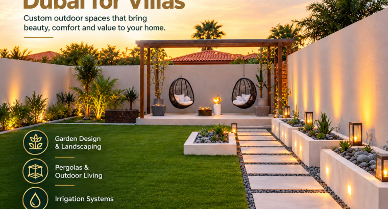 Landscape Design Dubai for Villas and Outdoor Spaces