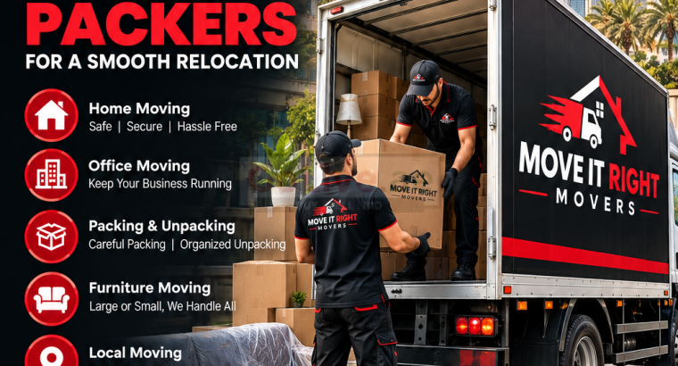 Move It Right Movers Dubai | Safe, Fast & Reliable Moving Services