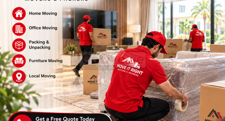 Professional Home & Office Moving Services in Dubai | Move It Right Movers
