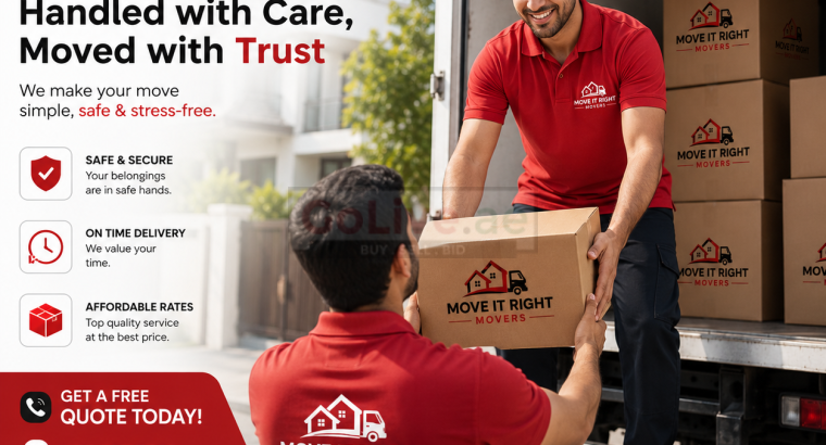 Move It Right Movers Dubai | Safe, Fast & Reliable Moving Services