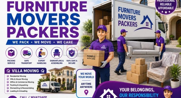 Professional Furniture Movers & Packers – Safe & Reliable Moving Services