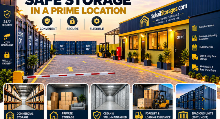 Premium Warehouse Storage in UAE | Spacious, Secure and Affordable